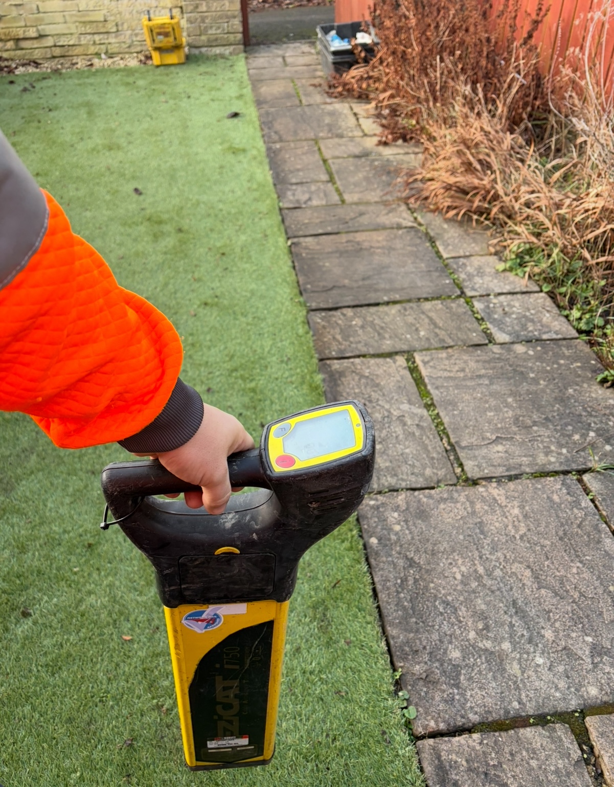 Non-intrusive detection equipment in use