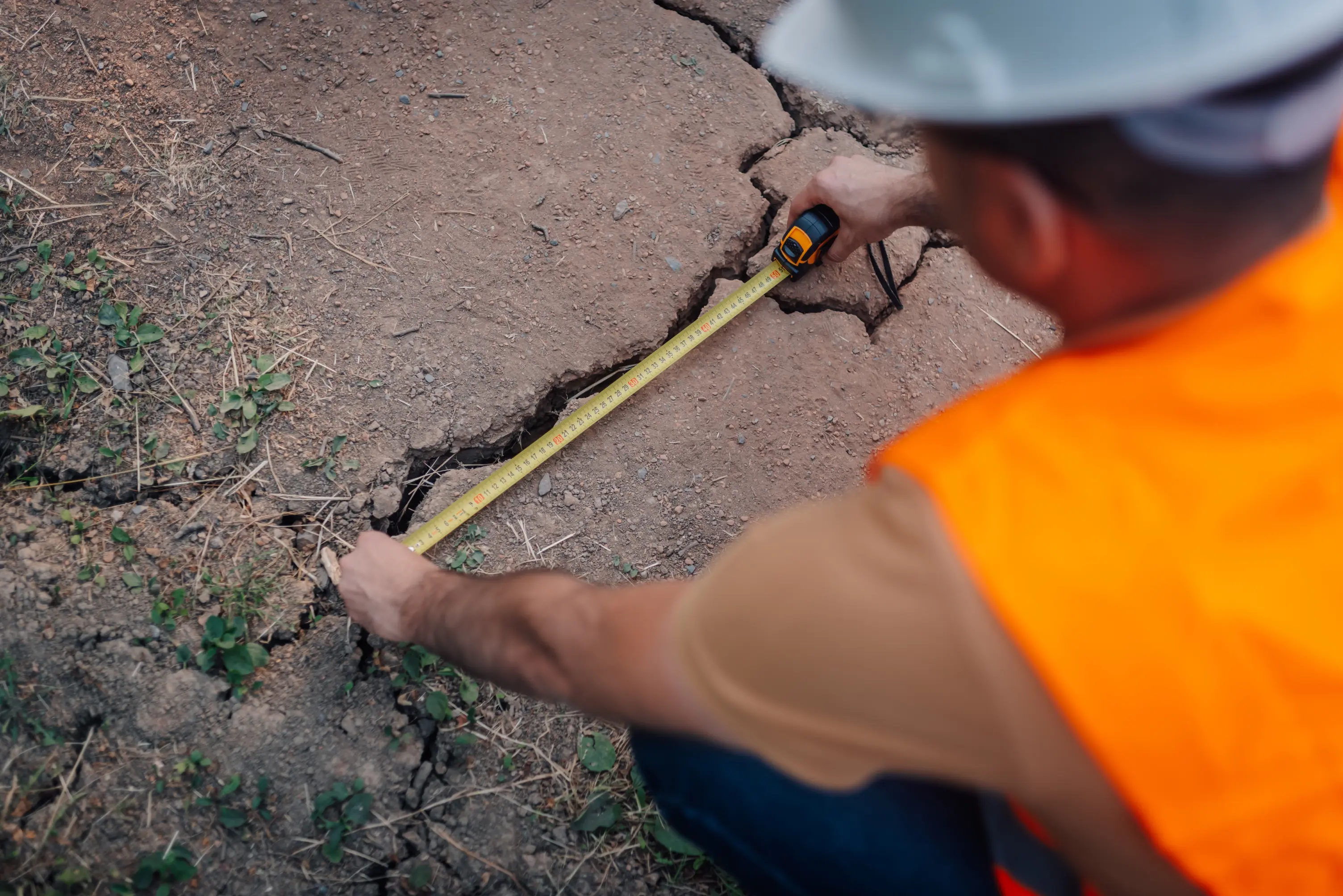 Underground leak detection survey in progress